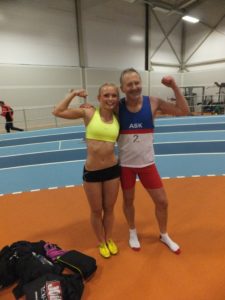 Monika Benserud og Bjørn Fluge satte begge pers på 150 m. Ungdommen var best. 