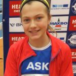 Leah Marie Henriksen Indrebø (12) var en av mange som løp en sterk 80 m.